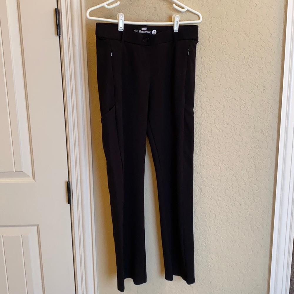 Betabrand dress yoga pants medium long black